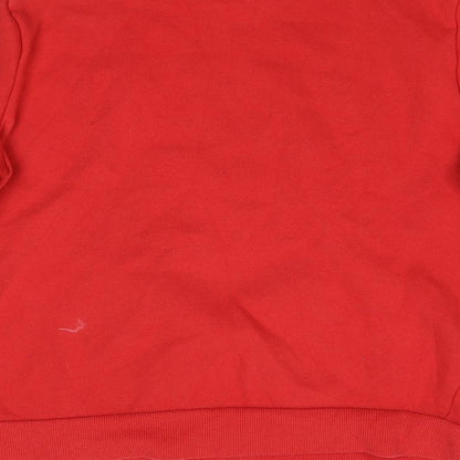 Preloved Primark Womens Red  Fleece Pullover Sweatshirt Size S - Label