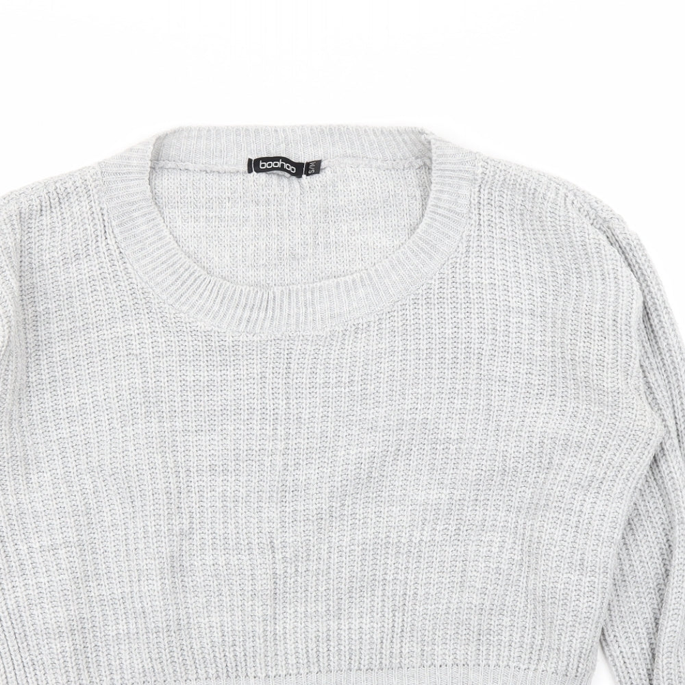 Boohoo Womens Grey   Pullover Jumper Size S