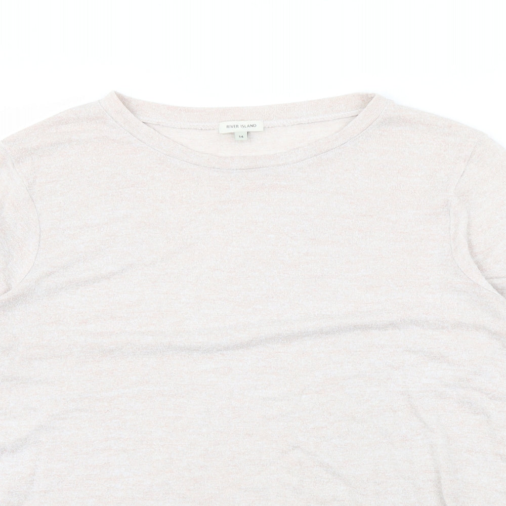 River Island Womens Pink   Pullover Jumper Size 14