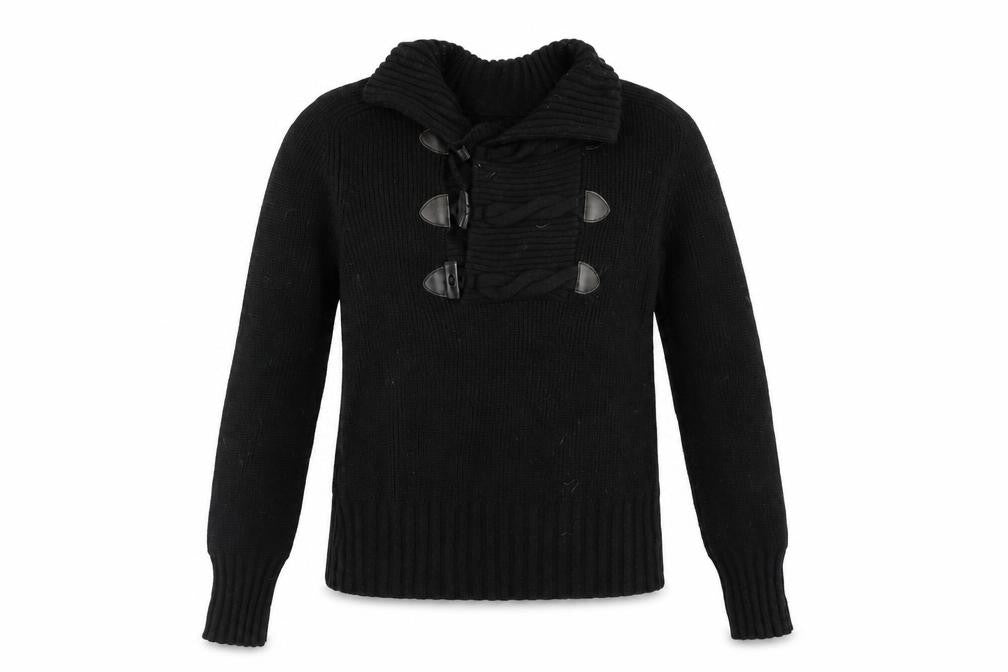 Magliera Moro Womens Black  Knit Pullover Jumper Size M