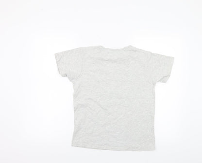 Smyx Boys Grey   Basic T-Shirt Size 14 Years