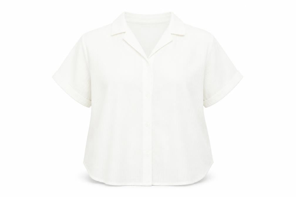 Preworn Womens White   Basic Blouse Size L