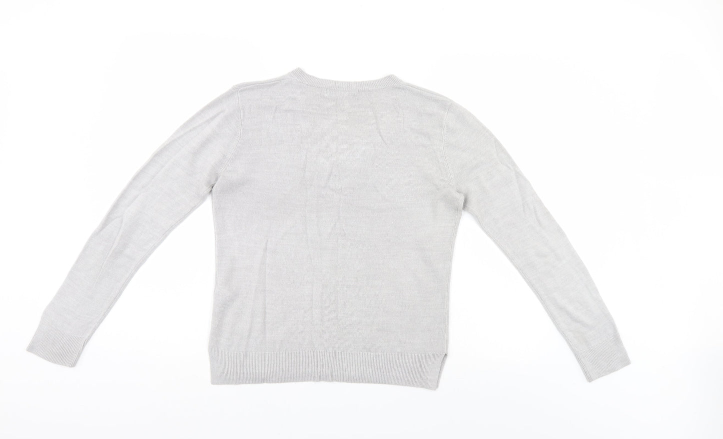 M&S Womens Grey   Pullover Jumper Size 10