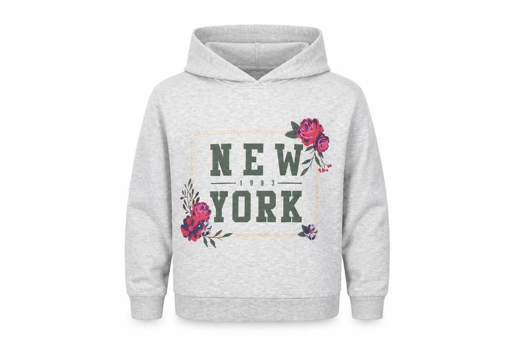 Primark Girls Grey   Pullover Hoodie Size 9-10 Years