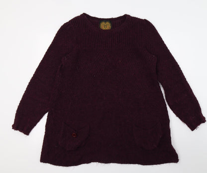 Next Womens Purple  Knit Pullover Jumper Size 12