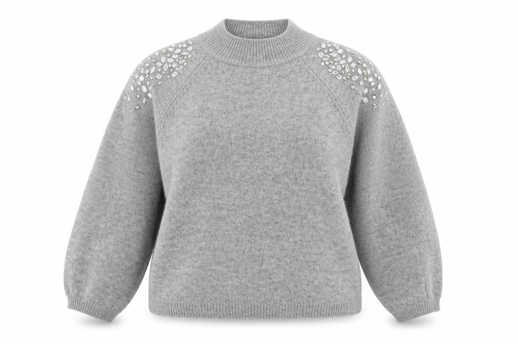 George Womens Grey  Knit Pullover Jumper Size 14