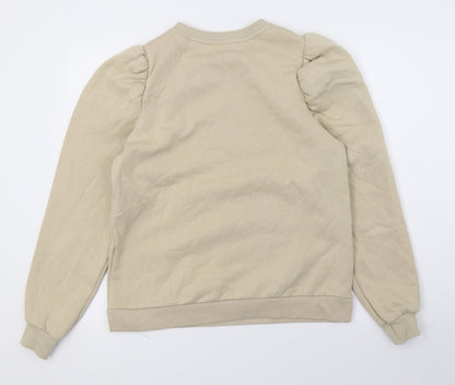 Preloved George Womens Beige  Jersey Pullover Sweatshirt Size S - Back