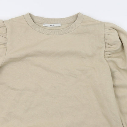 Preloved George Womens Beige  Jersey Pullover Sweatshirt Size S - Detail