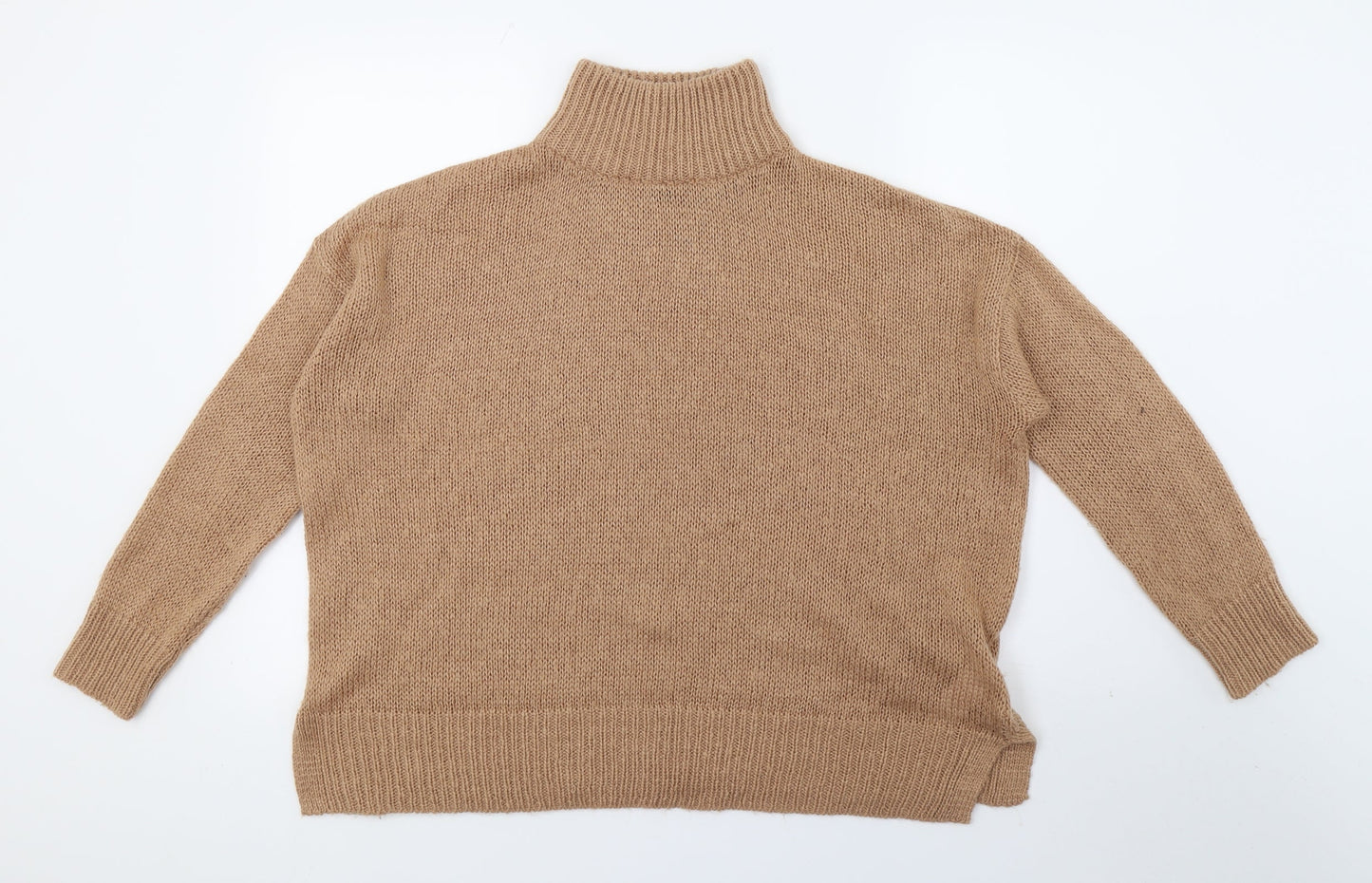New Look Womens Brown  Knit Pullover Jumper Size M