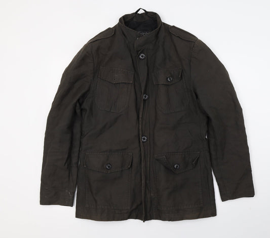 Silver Eight Mens Green   Jacket  Size S