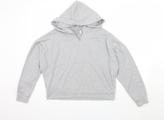 FOREVER 21 Womens Grey  Jacquard Pullover Hoodie Size S
