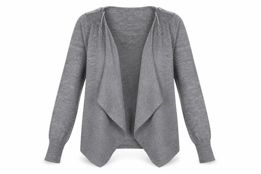 George Womens Grey  Knit Cardigan Jumper Size 14