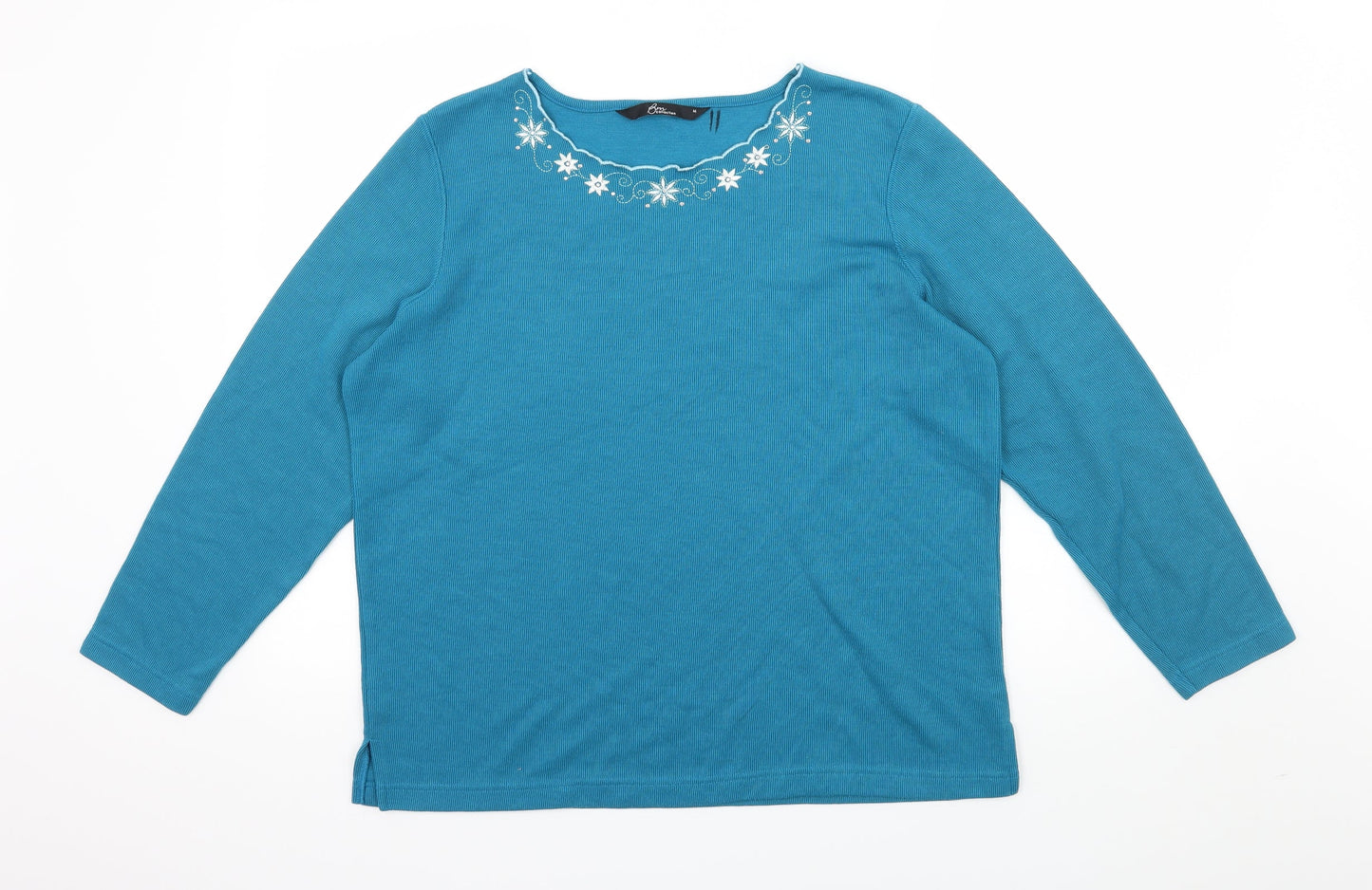 Bm collection Womens Blue  Knit Pullover Jumper Size M