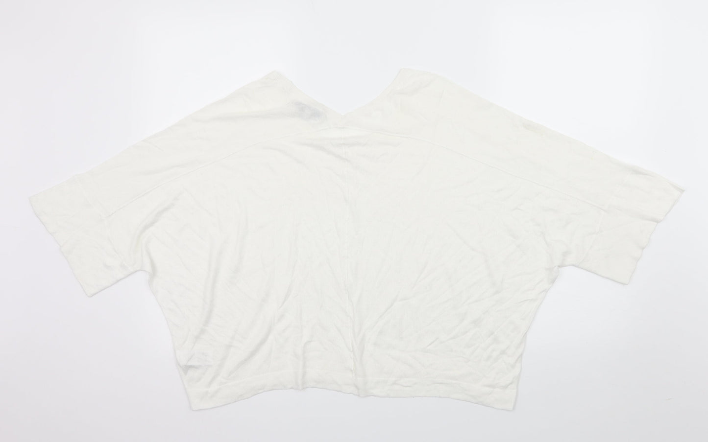 NEXT Womens White  Knit Basic T-Shirt Size S