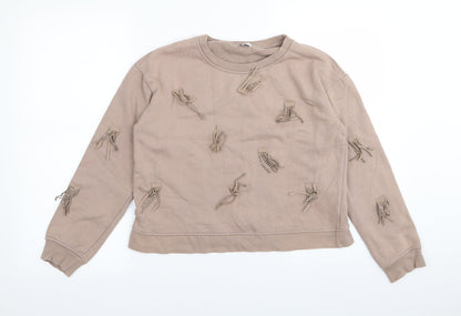 Preloved River Island Womens Brown   Pullover Jumper Size 10 - Front