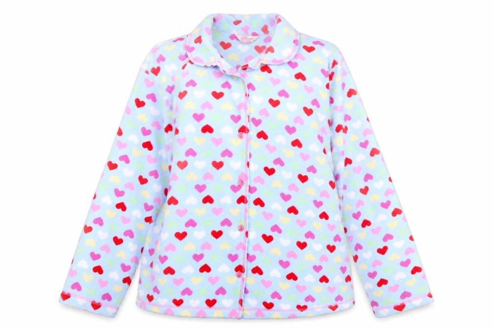 Secret Womens Multicoloured Solid  Top Pyjama Top Size 16  - Heart Detail