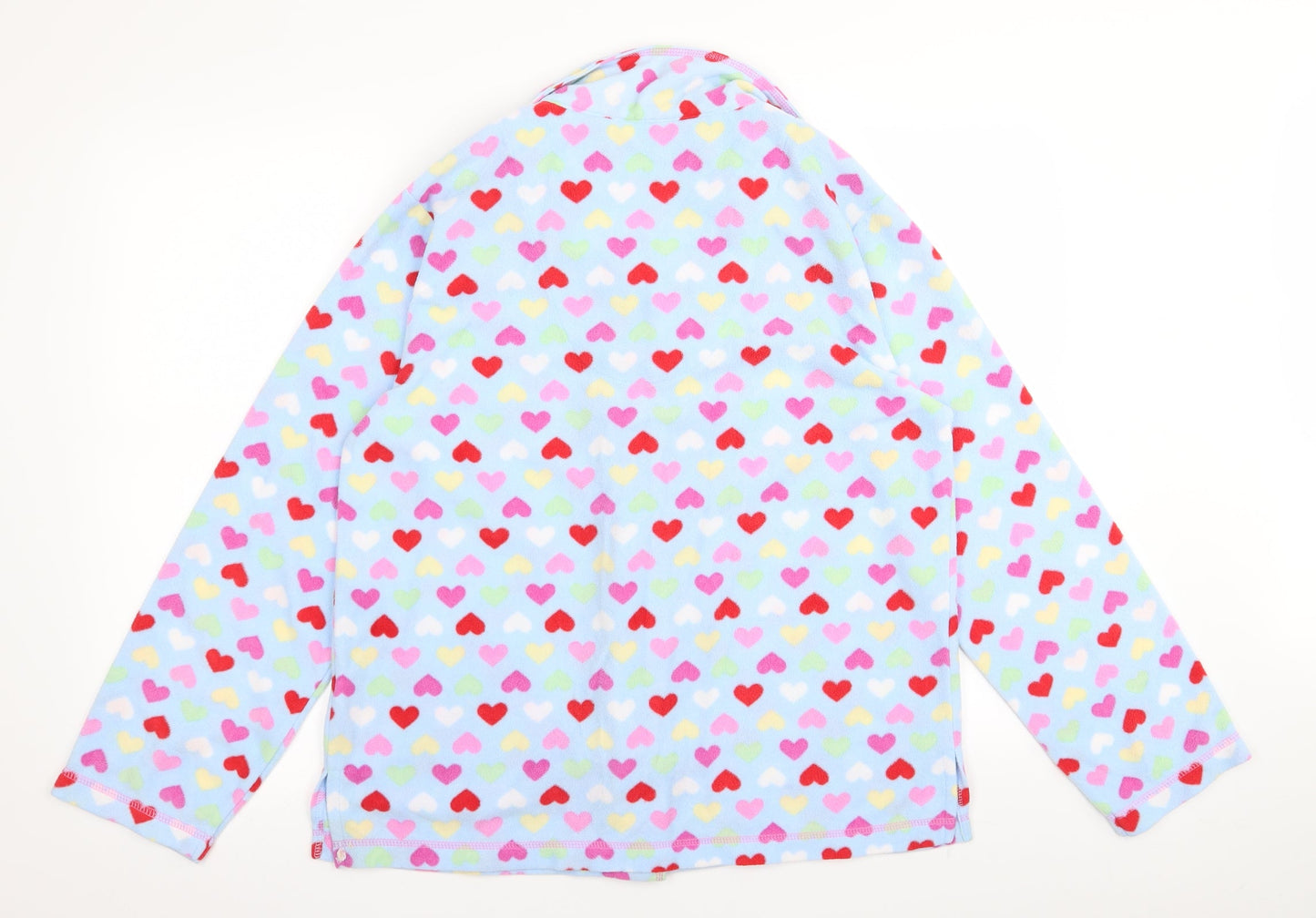 Secret Womens Multicoloured Solid  Top Pyjama Top Size 16  - Heart Detail