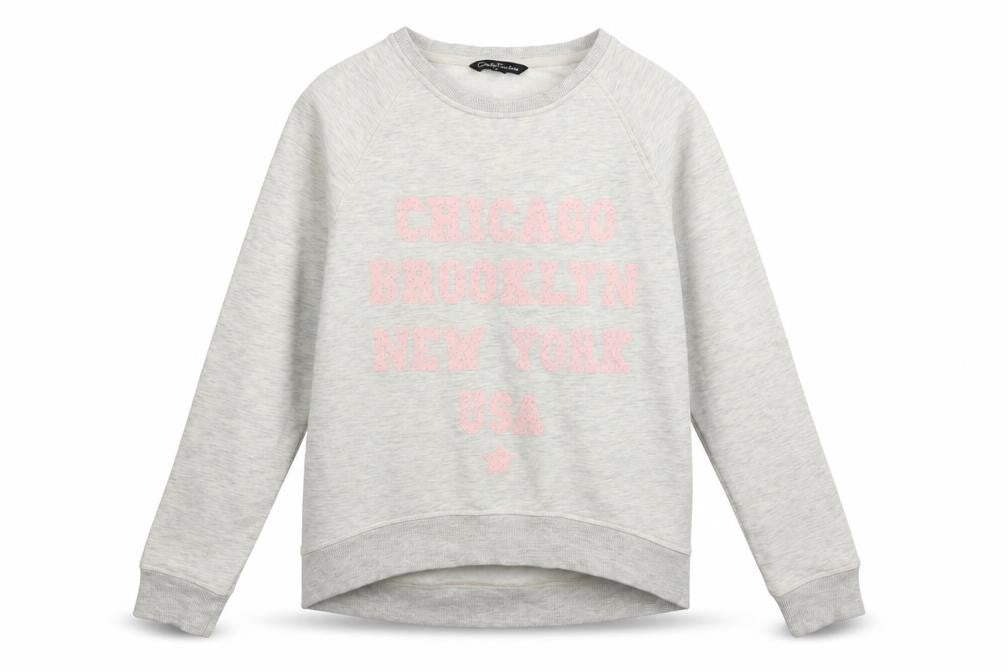 Candy Couture Girls Grey   Pullover Jumper Size 14 Years