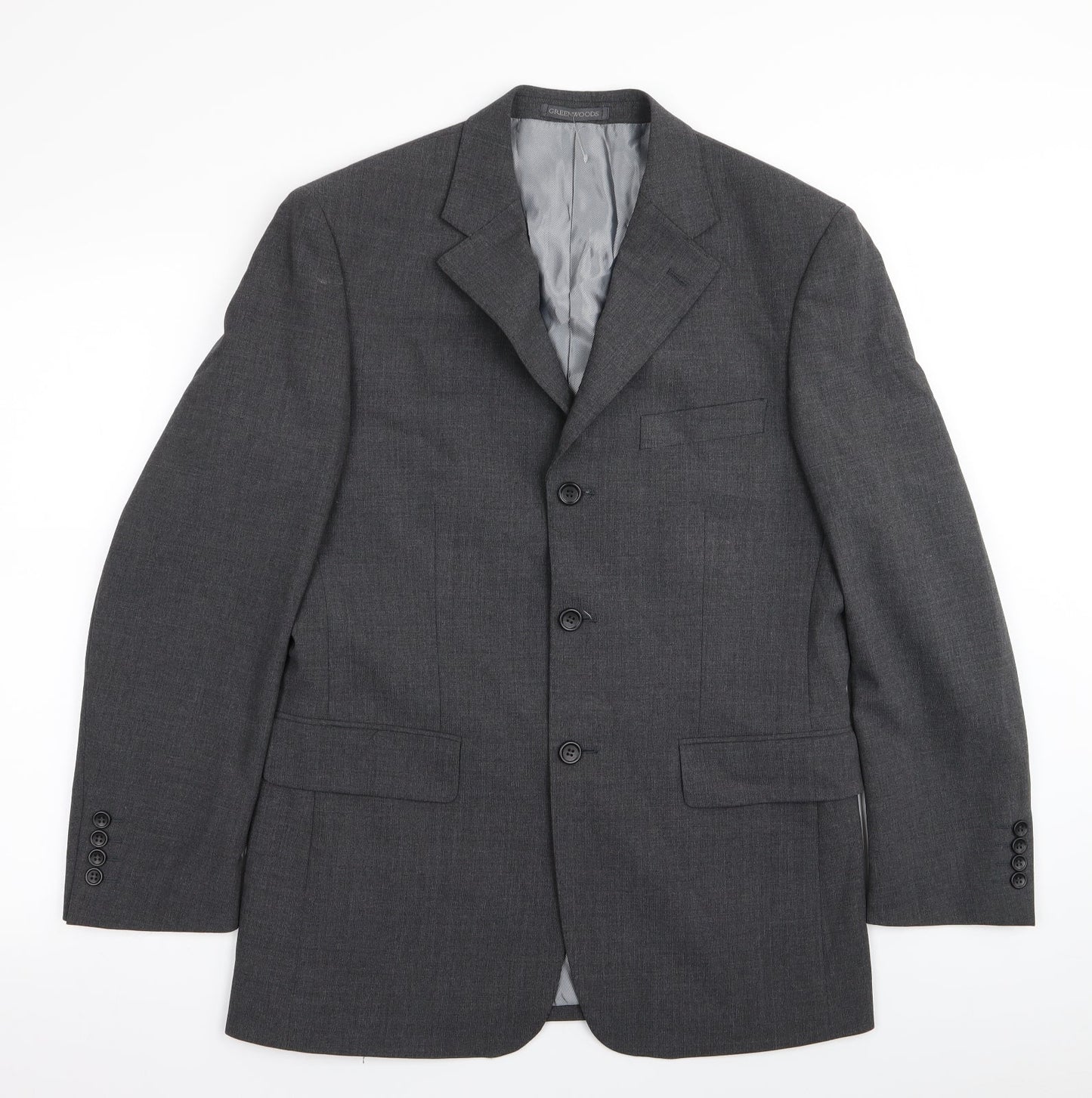 greenwoods Mens Grey   Jacket Blazer Size 38