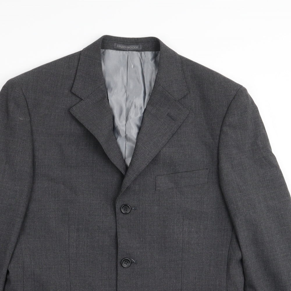 greenwoods Mens Grey   Jacket Blazer Size 38