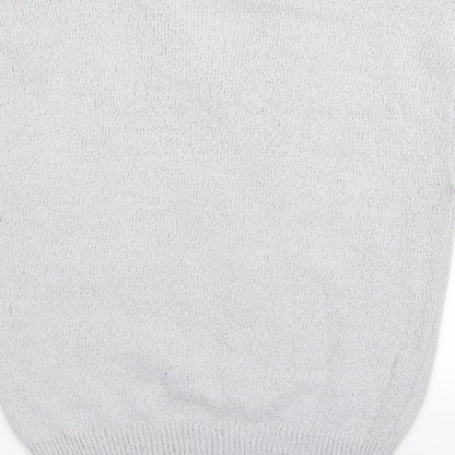 nicolucci Womens Grey Floral  Pullover Jumper Size S