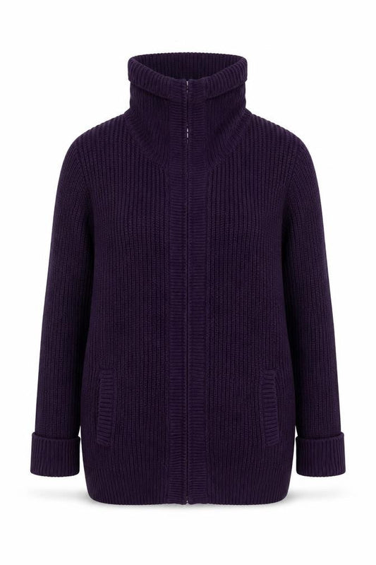 BHS Womens Purple   Full Zip Jumper Size 18