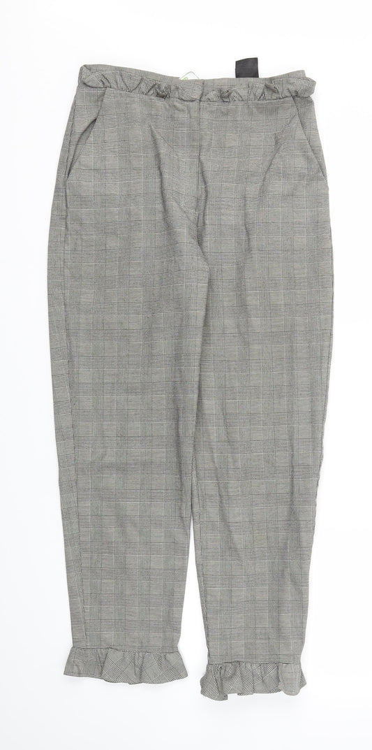 H&M Womens Grey   Jogger Trousers Size 6 L25 in