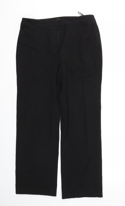 Country Casuals Womens Black Trousers Size 10 L30 in