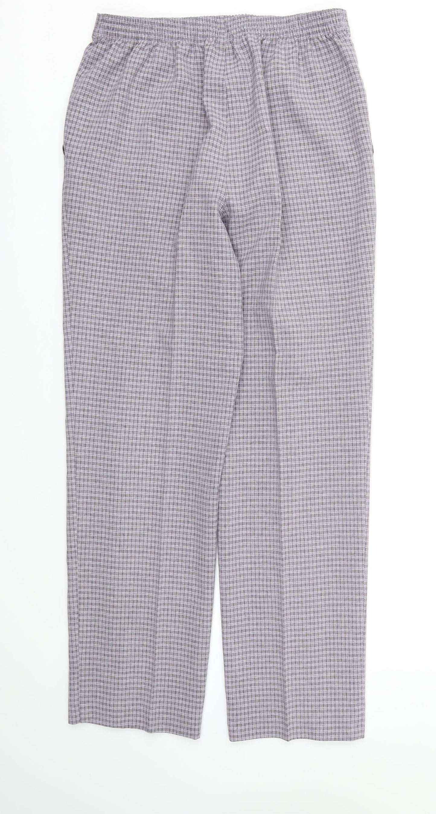 M&S Womens Purple   Trousers  Size 10 L29 in - Stretch waistband