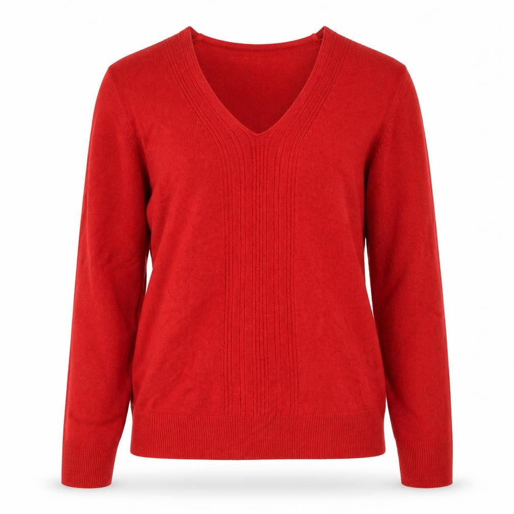 Debbie Morgan Womens Red   Pullover Jumper Size L