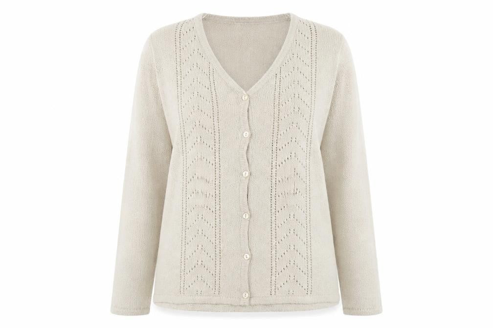 Bonmarché Womens Beige Cardigan Jumper Size M