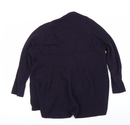 Marks & Spencer Womens Purple   Cardigan Jumper Size 12