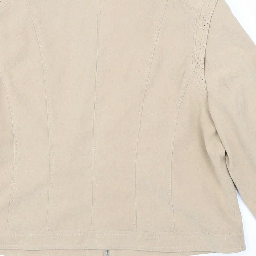 Bonmarché Womens Beige   Jacket  Size 14  - Chanel jacket