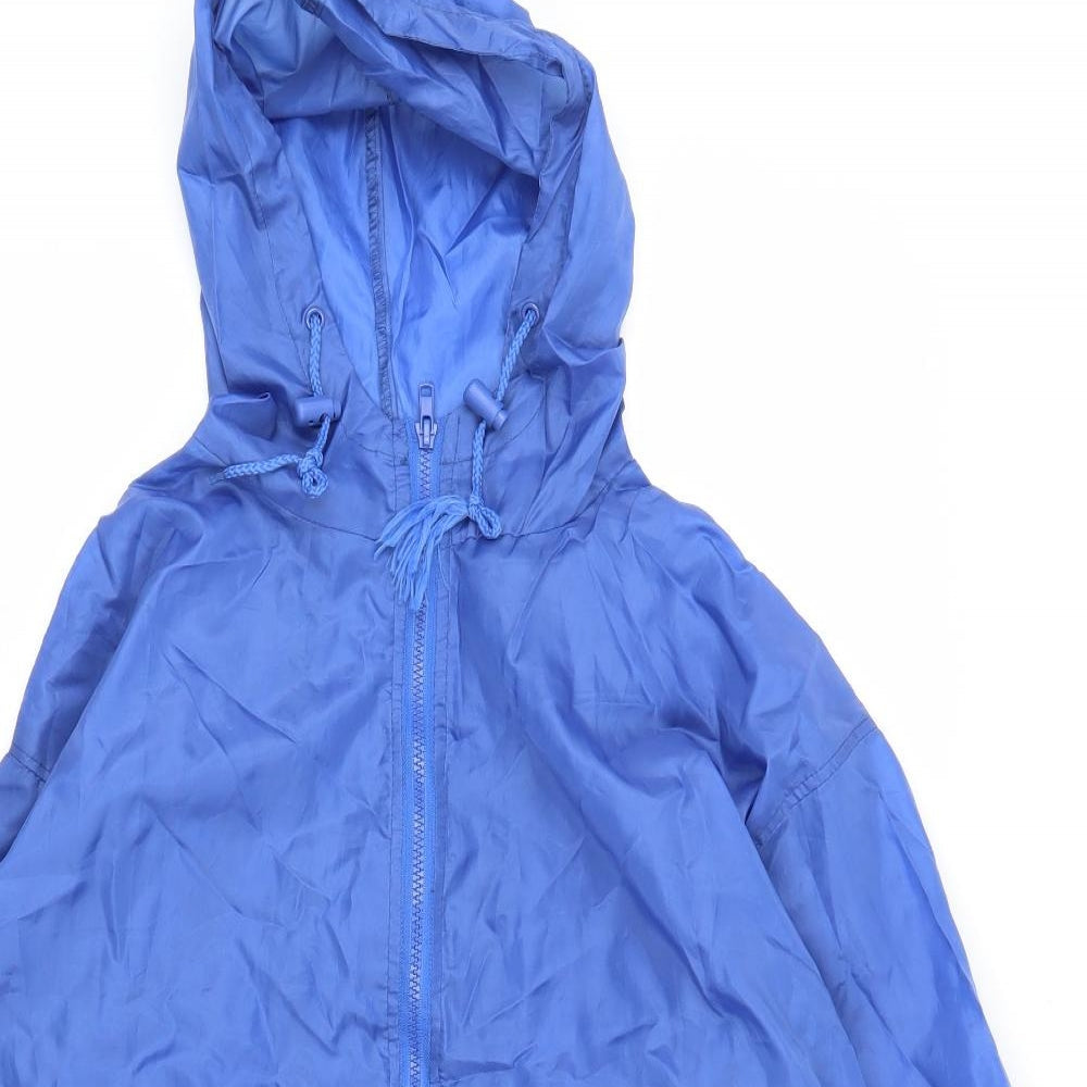 Isle Womens Blue   Rain Coat Coat Size 12