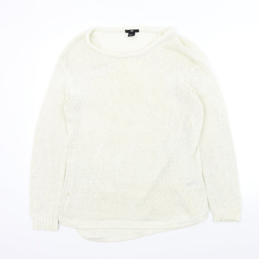 H&M Womens Beige   Pullover Jumper Size M