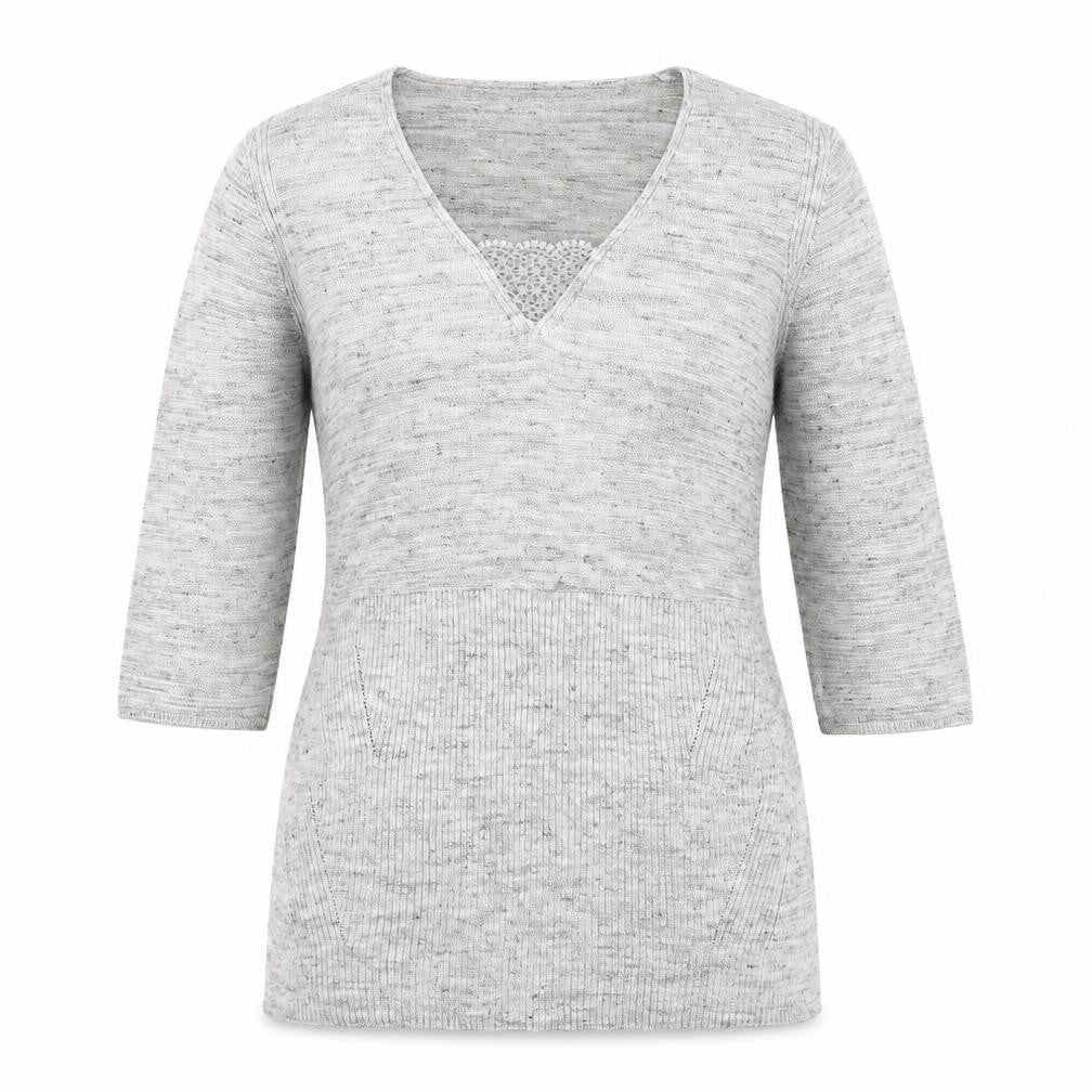Marks & Spencer Womens Grey   Pullover Jumper Size 12  - Side split