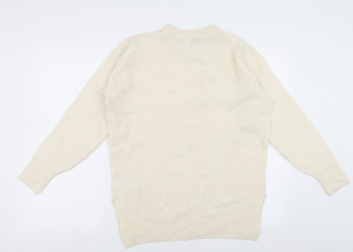 Divided by H&M Womens Ivory   Pullover Jumper Size XS