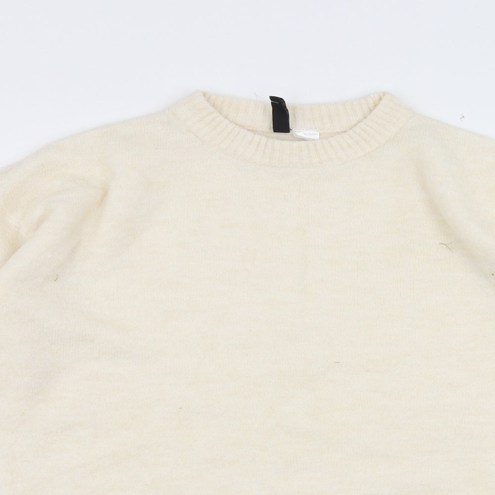 Divided by H&M Womens Ivory   Pullover Jumper Size XS