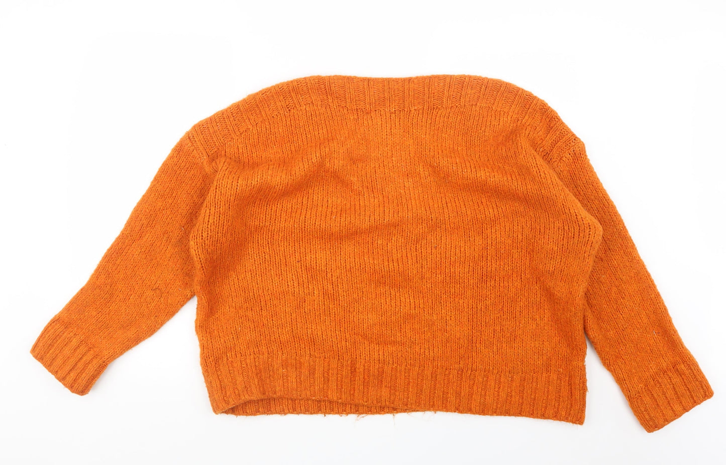 New Look Womens Orange  Knit Pullover Jumper Size L