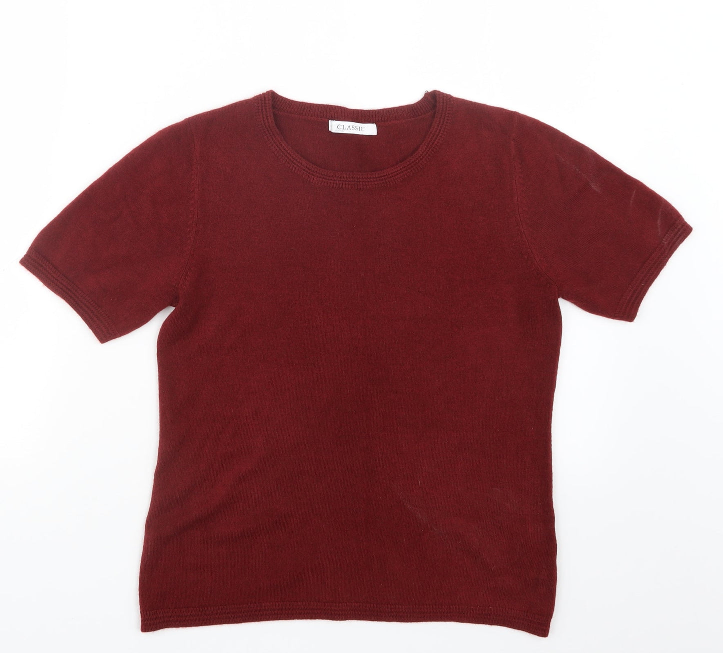 Marks and Spencer Womens Red  Knit Pullover Jumper Size 10