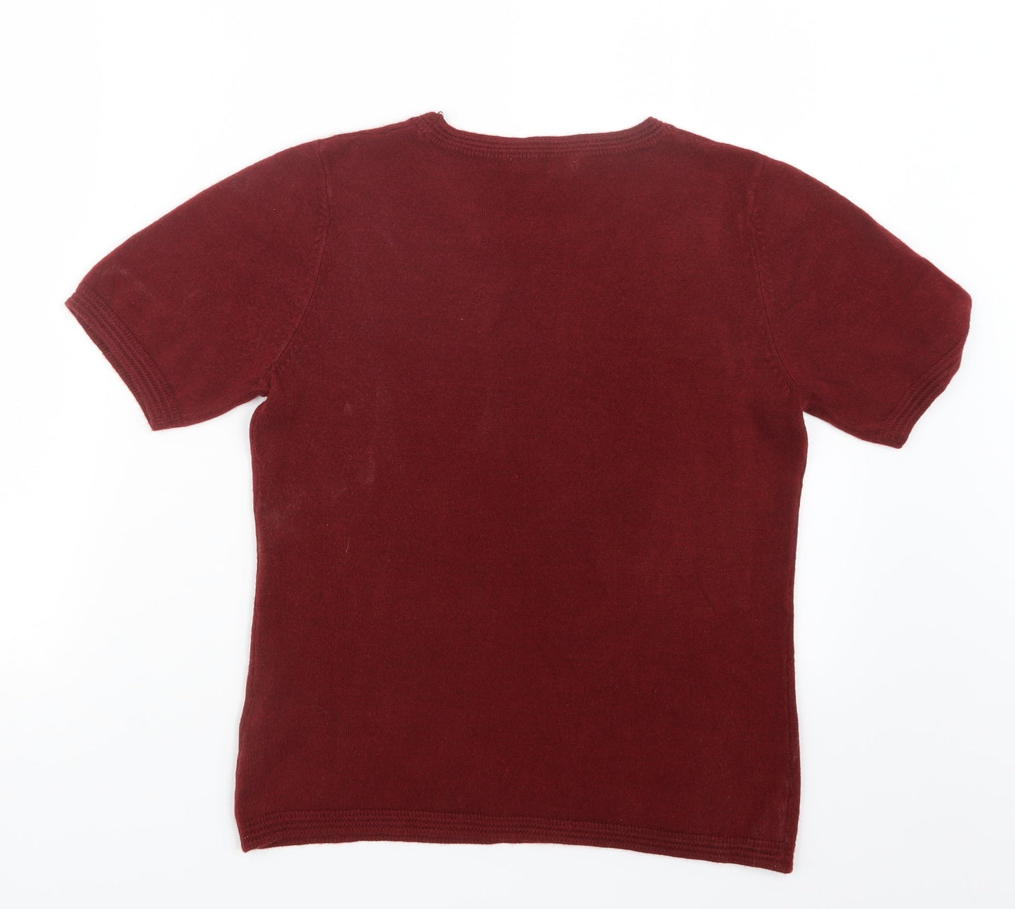 Marks and Spencer Womens Red  Knit Pullover Jumper Size 10