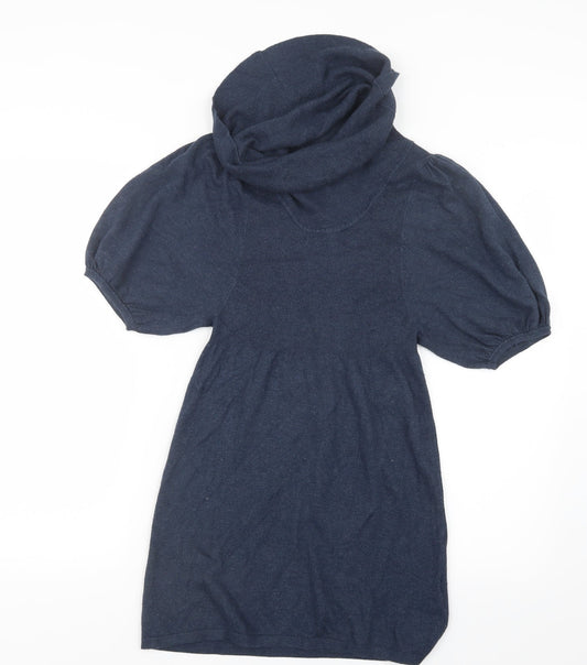 George Womens Blue  Knit Pullover Jumper Size 8