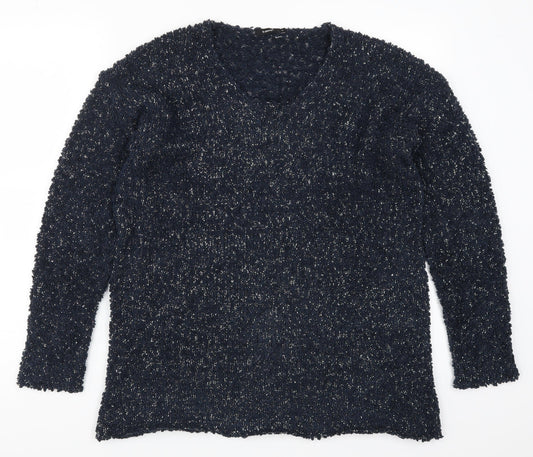 b.young Womens Blue   Pullover Jumper Size L