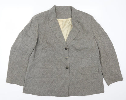 Preworn Womens Brown   Jacket Suit Jacket Size 18