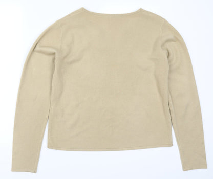 Back view of Atmosphere women’s beige jumper, size UK 14