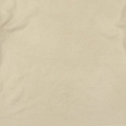 Brand and care label for Atmosphere women’s beige jumper, size UK 14
