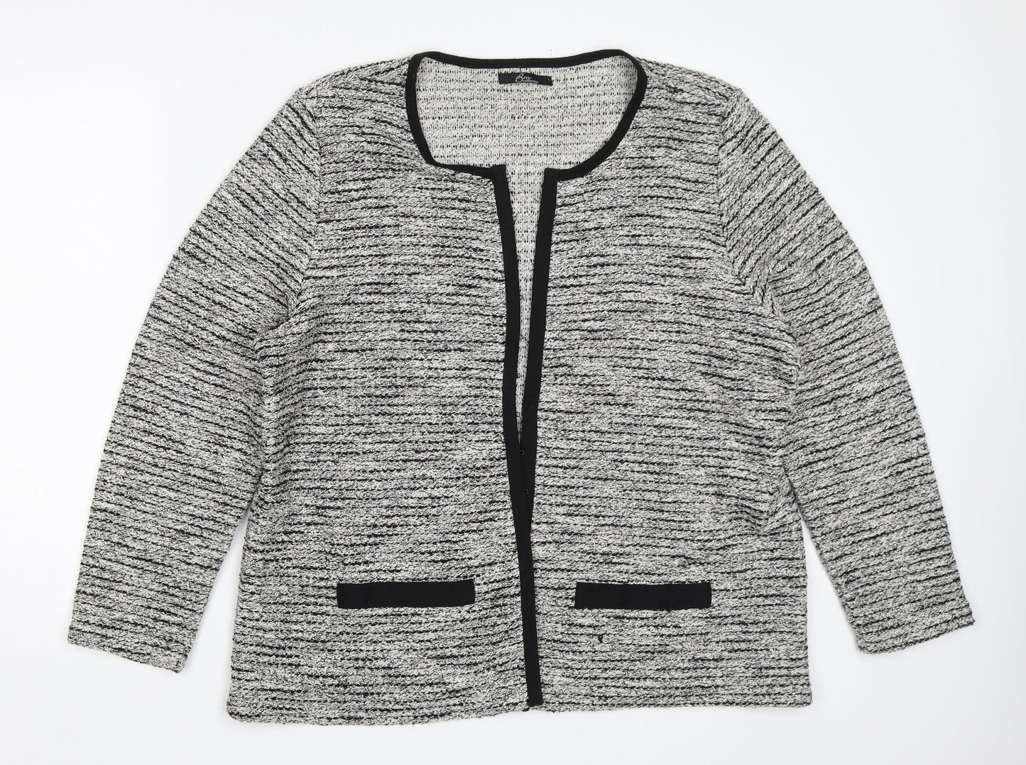 BM Collection Womens Grey   Jacket  Size L