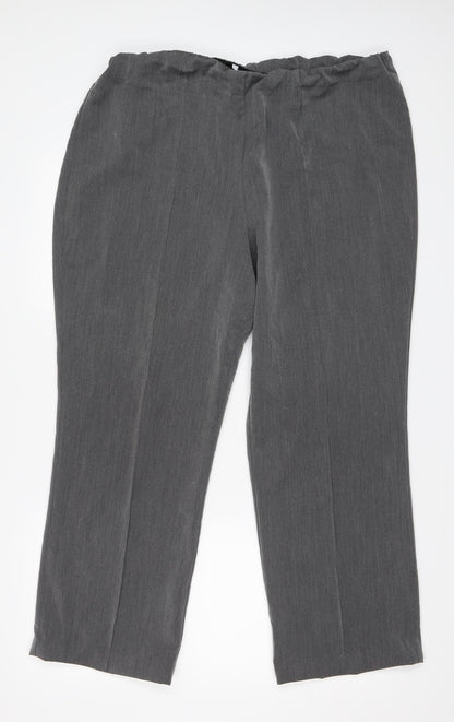 Preworn Womens Grey   Trousers  Size 18 L28 in
