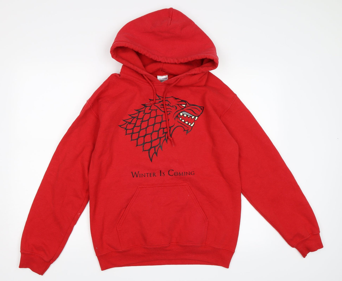 Gildan Mens Red   Pullover Hoodie Size S