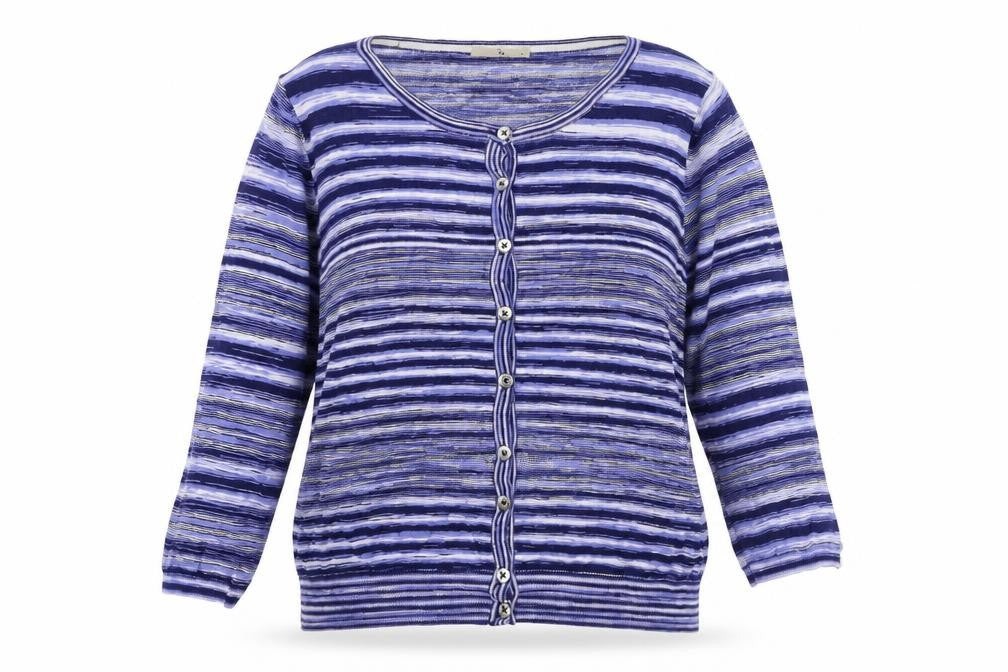 TU Womens Purple Striped  Pullover Jumper Size 14